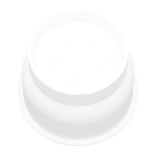 Antihaftbeschichtete 10,2 cm runde Kuchenform aus Silikon,-Weiß