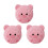 3PCS Plüsch-Hundespielzeug, quietschender,-Schweinchen 1