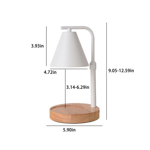 Electric Wax Melting Lamp with Adjustable Brightness 1pc 2