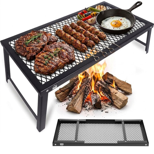Foldable Camping Grill 63x30x17cm Portable Grill