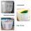 Panier mural de salle de bain sans perçage, lot de 4 2