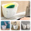 Panier mural de salle de bain sans perçage, lot de 4 5