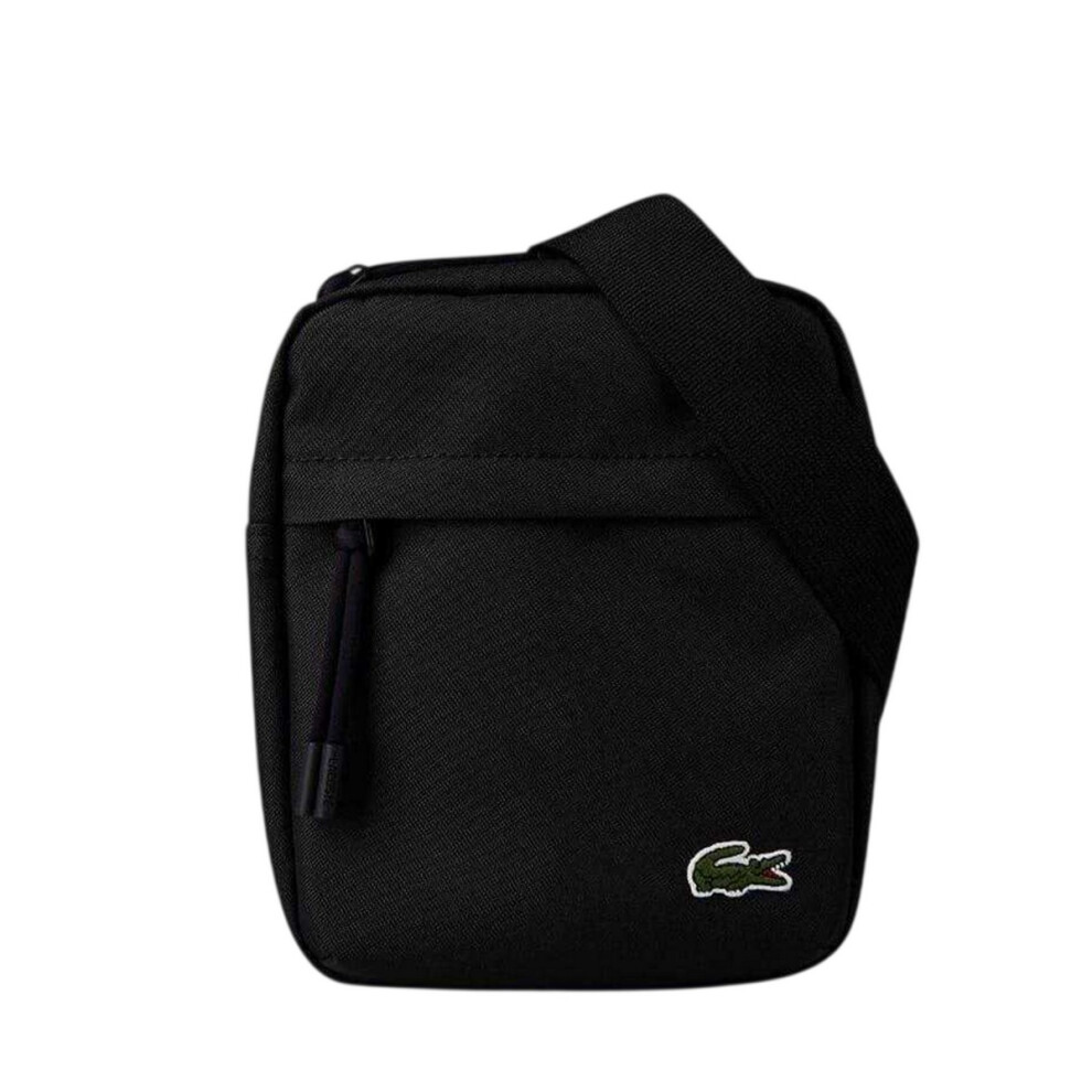 Lacoste (One Size, Black) Vertical Canvas Camera Bag