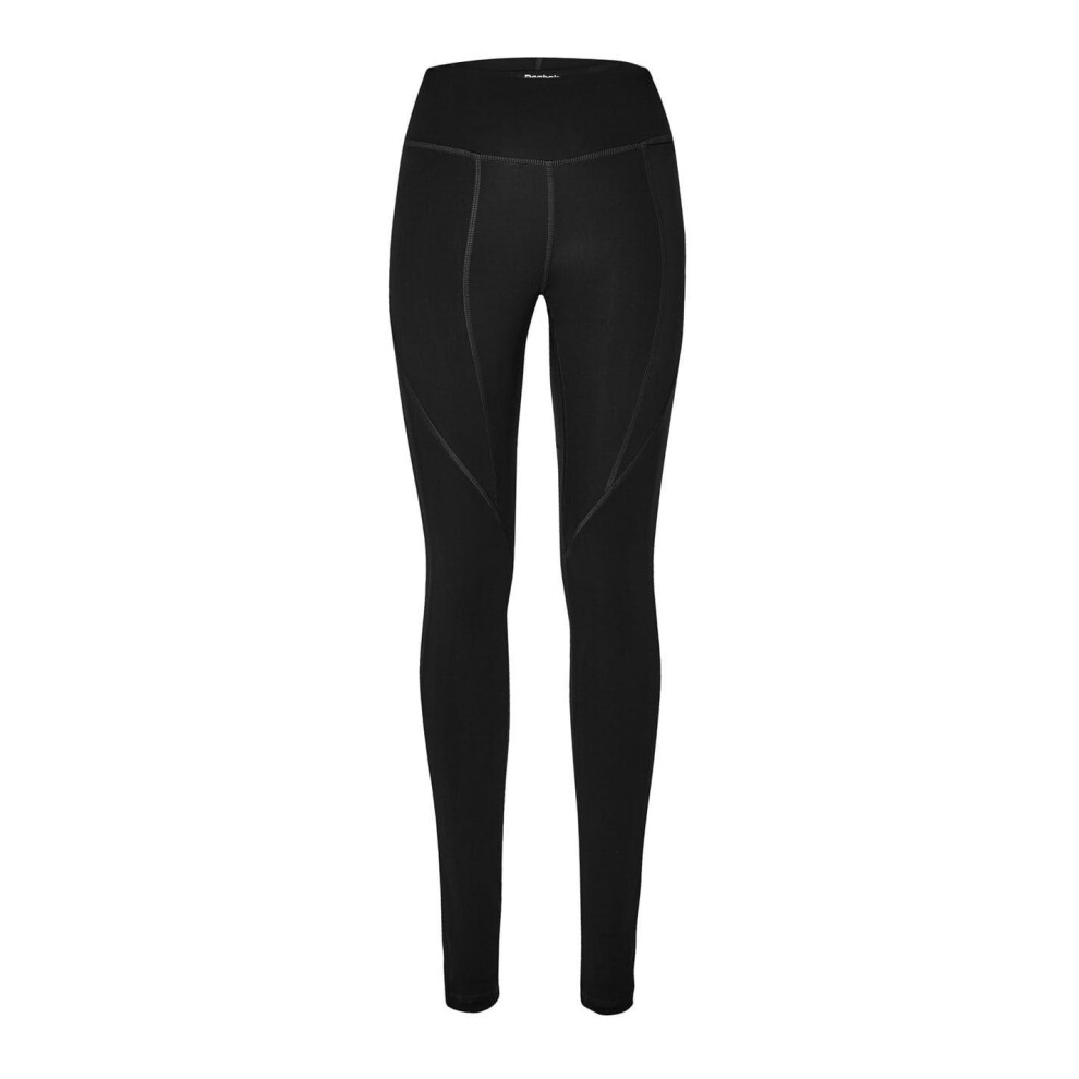 Reebok (4 Uk - 6 Uk, Night) Womens/Ladies Leggings Black