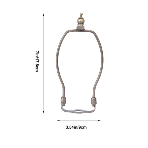 Support de lampe, abat-jour, 4 pièces, 18 cm (7 pouces), bronze 1