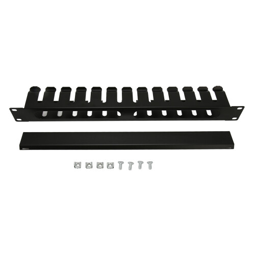 2U Rack-Mount Kabelmanagement 12 Slots Stahl 1