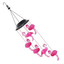 Lampe lumineuse solaire carillon éolien à LED 7 couleurs pour décoration extérieure