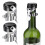 Champagnepropsæt i rustfrit stål, 3 stk. 1