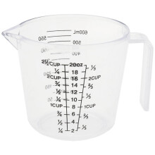 Plastová odměrka oboustranná s odměrkou 600 ml