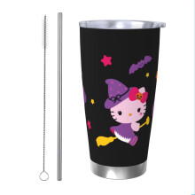 Izolovaný hrnek Hello Kitty z nerezové oceli, 20 oz