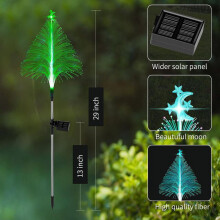 Guirlande lumineuse solaire de Noël extérieure étanche 7 couleurs