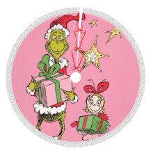 Grin-Ch Christmas Tree Skirt 36 Inch Rustic Holiday Decor
