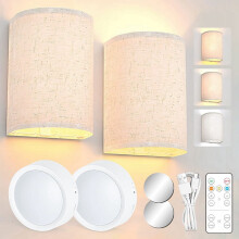 Applique murale rechargeable avec lumière à intensité variable 3 couleurs