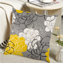 Hmsavn kesäpeittotyynynpäällinen luonnonvärinen tyyli 17.71x17.71
