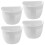 Panier mural de salle de bain sans perçage, lot de 4 1