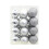 Christmas Balls Baubles Silver 24 Pieces 1