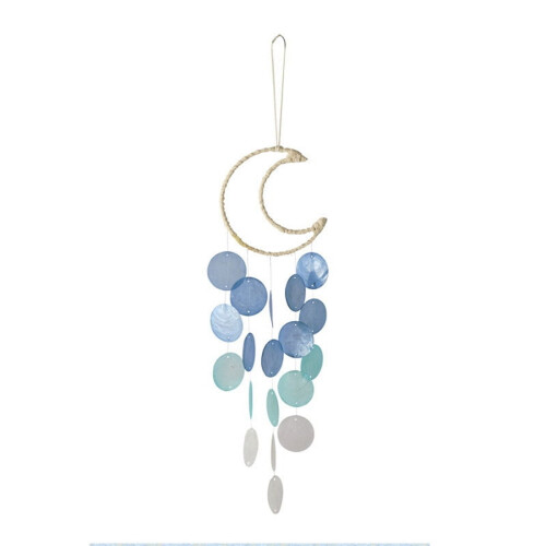 Carillon éolien bleu pour décoration extérieure (1 pièce)