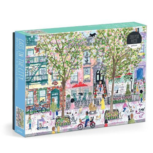 Puzzle - GALISON - Michael Storrings - I gatti nella città - 1000 pezzi - 68,6 x 50,8 cm - Animali