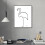 Tableau abstrait Picasso sur toile 12x18 pouces 3