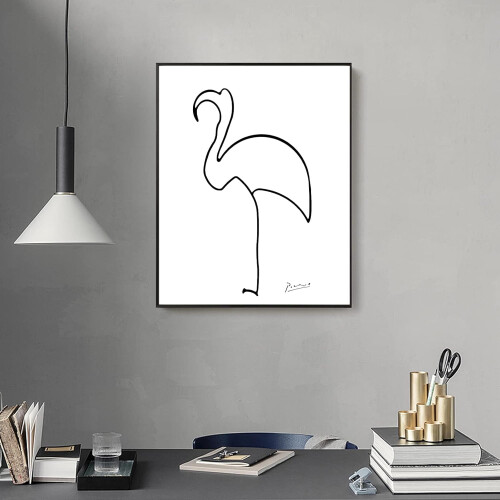 Tableau abstrait Picasso sur toile 12x18 pouces 2