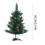 60cm Artificial Christmas Tree Indoor Outdoor Decor 3