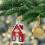 Christmas pendant ornament red white small house 3