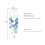 Carillon éolien bleu pour décoration extérieure (1 pièce) 5