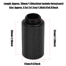 G1/4 Extended Seat 30mm Chromeplate