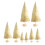 Miniature Artificial Christmas Trees Beige 8 pcs 8