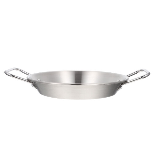 Stainless Steel Paella Pan Double Handles 20cm