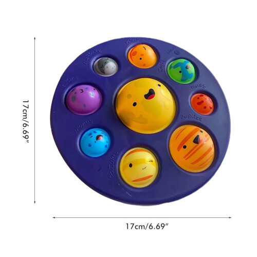 Eight Planets Push Pop Fidget Pad