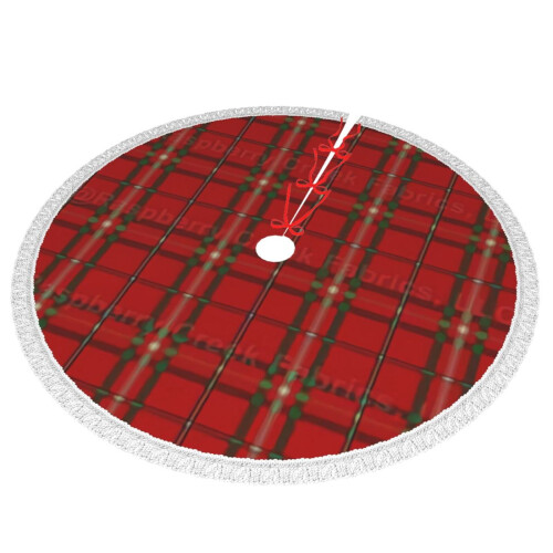 Christmas Tree Skirt Plaid 36 Inch 1