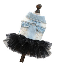 Beliebte Kleidung für Hunde und Katzen, Tutu-Rock, Jeanskleid,-S