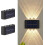 Solar schuttingverlichting warm wit, 2 stuks, waterdicht. 1