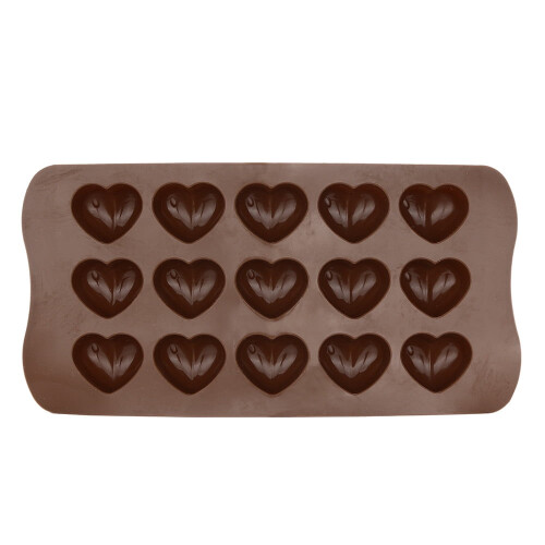 Silikonchokladform Hjärtformad 12 Hål