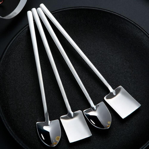 Stainless Steel Retro Industrial Spoon Long Handle 2