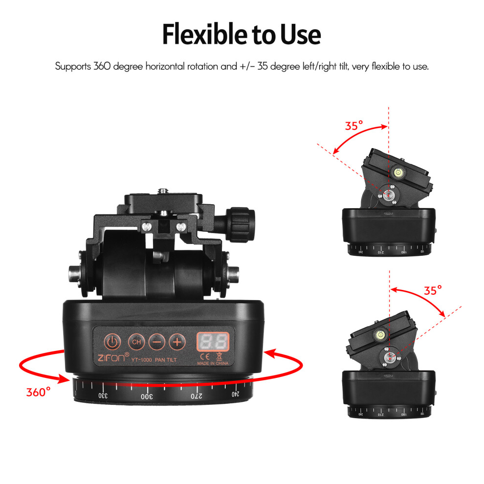 Zifon Yt-1000 Wireless Pan Tilt Head 7340572973573