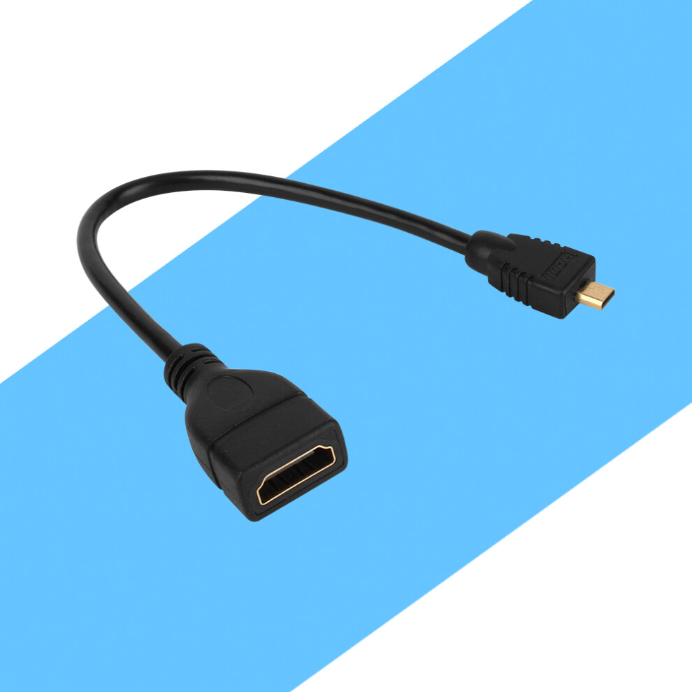 Micro Hdmi To Hdmi Adapter 15Cm Black 7340572933980