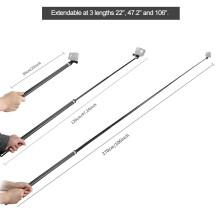 Carbon Fibre Selfie Stick 2.7M for Travel