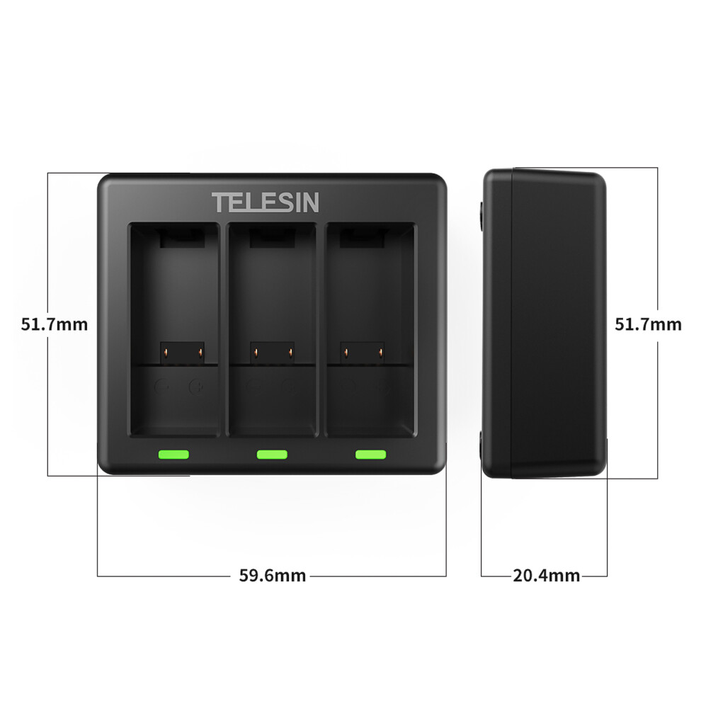Telesin Gp-Bcg-902 3-Channel Charger 7340572236234