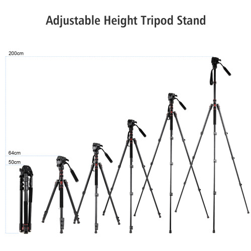 Andoer Portable Tripod 78.7in 8kg
