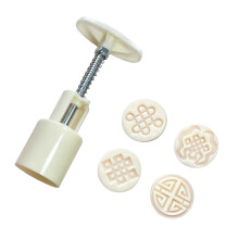 Hand Operated Mooncakes Molds Chinese Knot ABS Plastic-30G