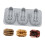 Multifunctional 3 Cavity Dessert Molds Walnuts Shape-Blue Gray 1