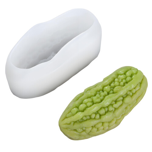 Fruit Themed Silicone Candle Molds For Epoxy-Bitter Melon Mold