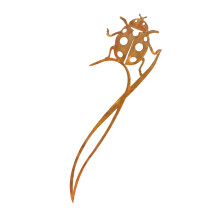 Decorative Ladybugs Stake with Ground Spikes Elegant-rust color