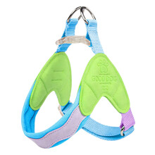 Soft Meshes Dog Harnesses Leashes Breathable-Emerald green M