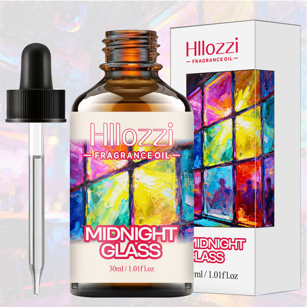 MIDNIGHT GLASS FRAGRANCE OIL: For aromatherapy, diffusing, fargrance and candle Scented Candle.