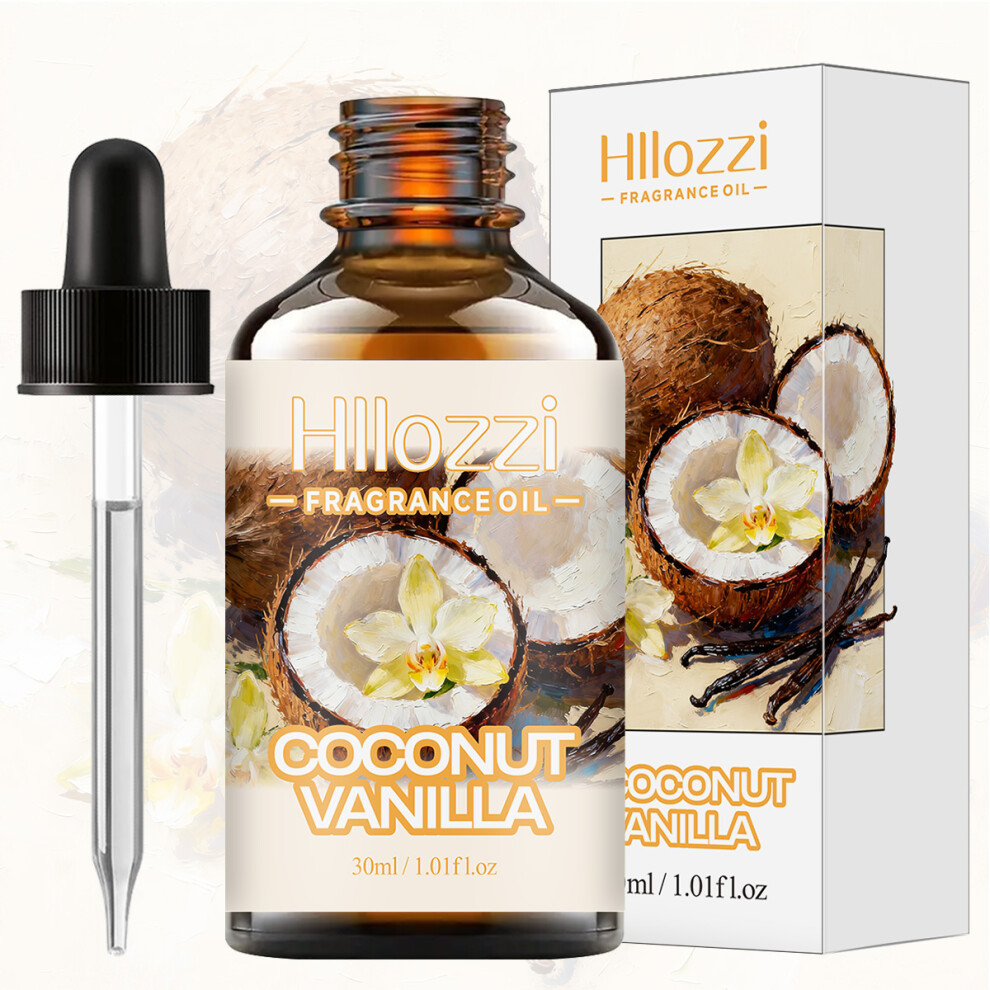 Own Brand (Coconut Vanilla, 30Ml) Coconut Vanilla Fragrance Oil: For Aromatherapy, Diffusing, Fargrance And Candle Scented Candle.