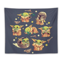 Baby Yoda gobelin fali dísz 127x152 cm
