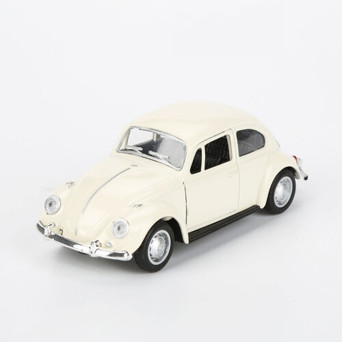 Beige Alloy Car Model 1:32 Pull